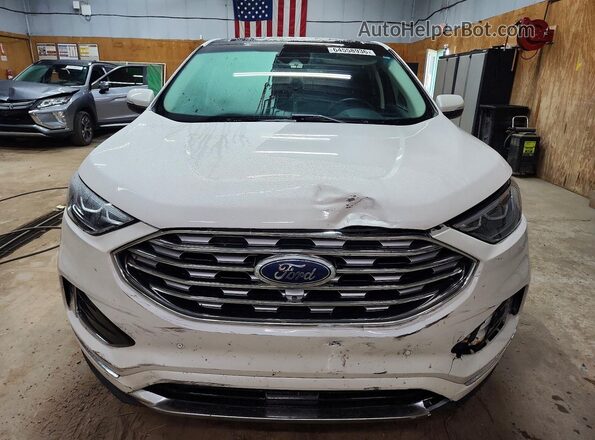 2FMPK4K92KBB87301 2019 FORD EDGE White Vista frontal