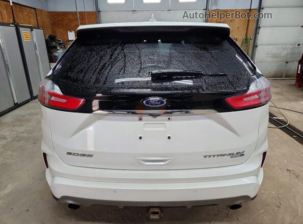 2FMPK4K92KBB87301 2019 FORD EDGE White Vista trasera