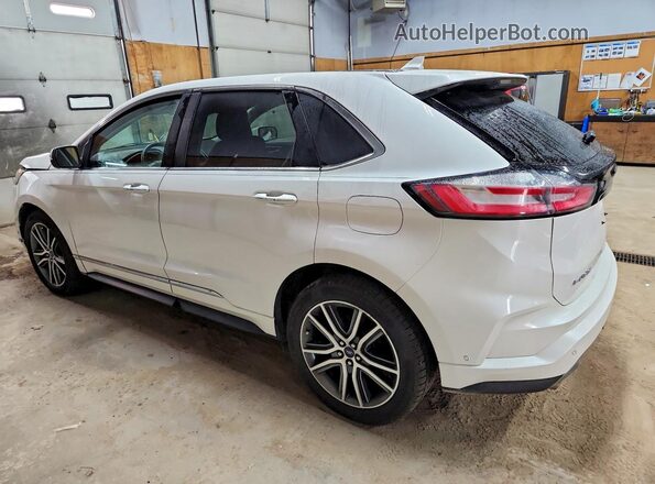 2FMPK4K92KBB87301 2019 FORD EDGE White Trasero izquierdo