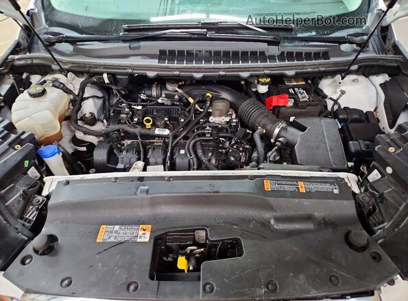 2FMPK4K92KBB87301 2019 FORD EDGE White Vista del compartimento del motor