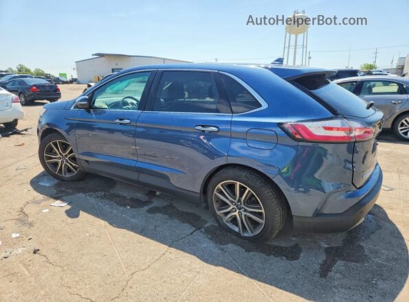 2FMPK4K92KBC05618 2019 FORD EDGE Синий Задняя левая четверть