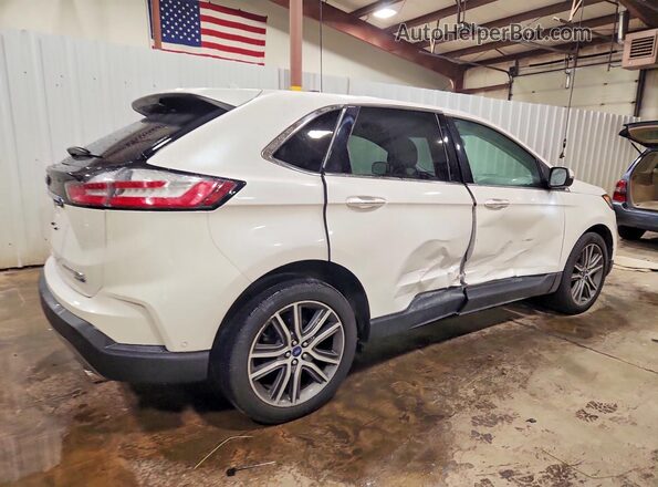 2FMPK4K92KBC14383 2019 FORD EDGE White Rear right