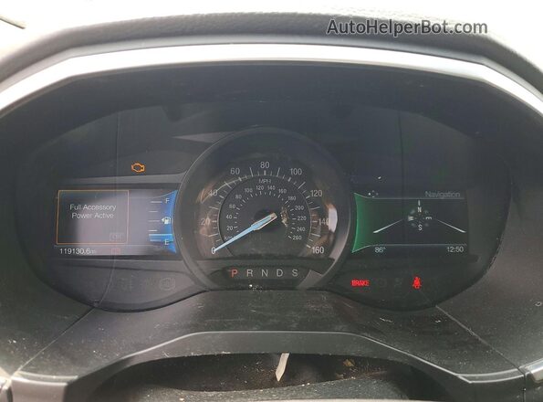 2FMPK4K92KBC17624 2019 FORD EDGE Black Vista del cuadro de instrumentos