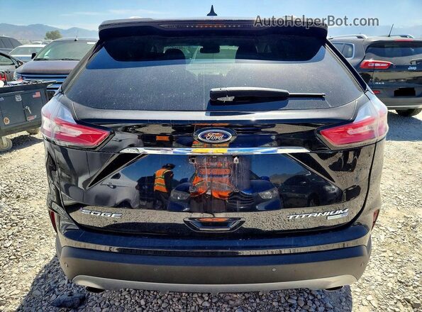 2FMPK4K92KBC23441 2019 FORD EDGE Black Widok z tyłu