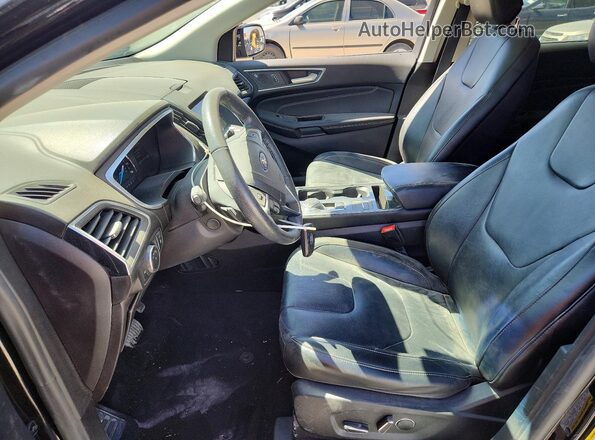 2FMPK4K92KBC23441 2019 FORD EDGE Black Widok wnętrza z przodu