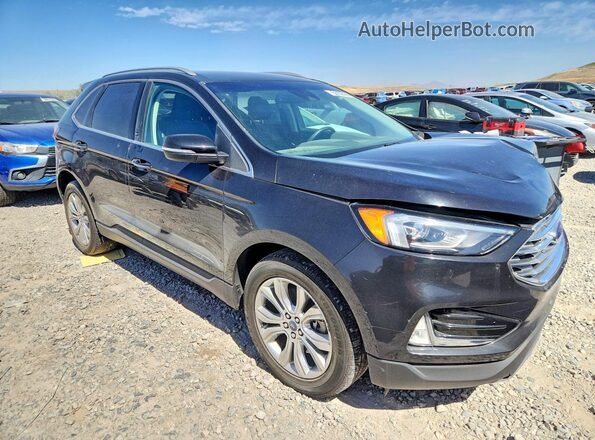 2FMPK4K92KBC23441 2019 FORD EDGE Black Przód prawy