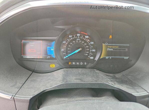 2FMPK4K92LBA72019 2020 FORD EDGE Черный Вид щитка приборов