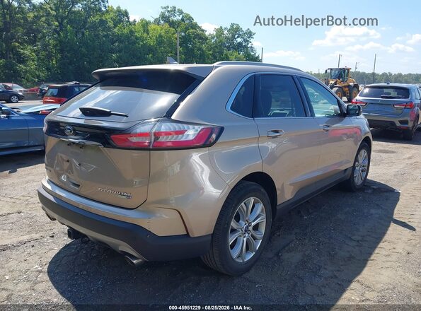 2FMPK4K92LBA74613 2020 FORD EDGE Gold Trasero derecho