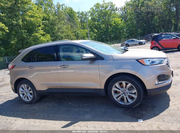 2FMPK4K92LBA74613 2020 FORD EDGE Gold Vista interior trasera