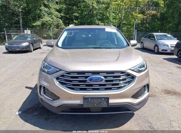 2FMPK4K92LBA74613 2020 FORD EDGE Gold Vista del cuadro de instrumentos