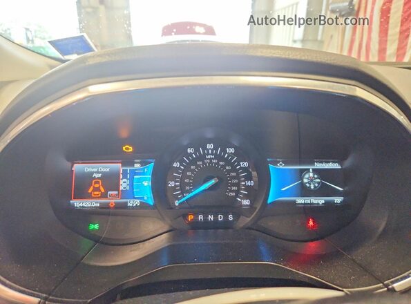 2FMPK4K92MBA27339 2021 FORD EDGE Белый Вид щитка приборов