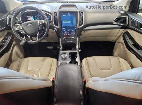 2FMPK4K92MBA27339 2021 FORD EDGE Белый Вид панели приборов