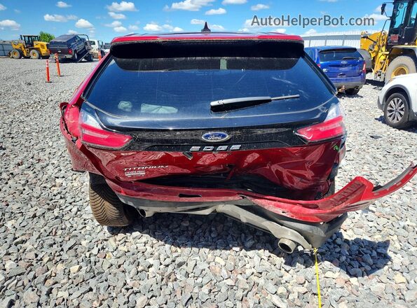 2FMPK4K92MBA59143 2021 FORD EDGE Red Հետևի տեսք