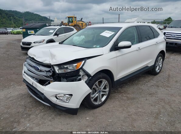 2FMPK4K93HBC21156 2017 FORD EDGE White Przód lewy