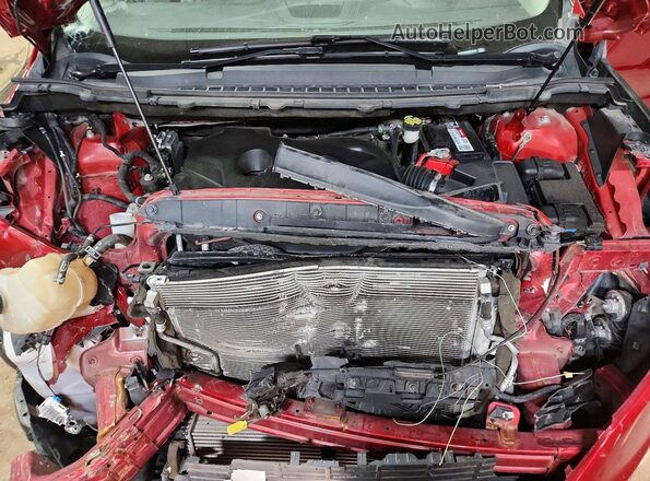 2FMPK4K93JBB44696 2018 FORD EDGE Burgundy Vista del compartimento del motor