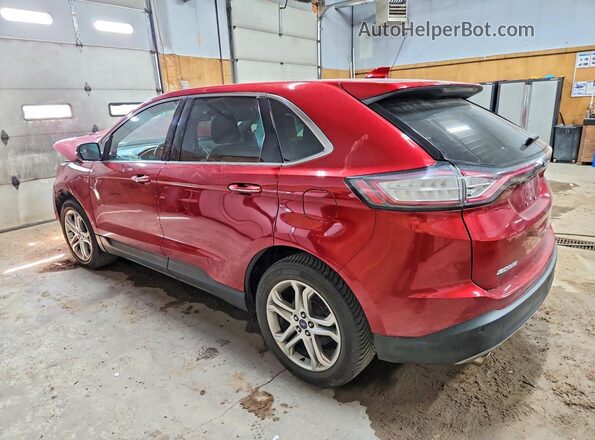 2FMPK4K93JBB44696 2018 FORD EDGE Burgundy Trasero izquierdo