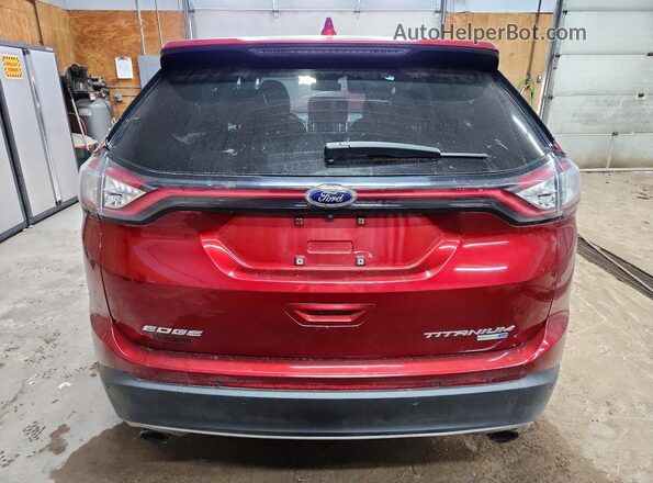 2FMPK4K93JBB44696 2018 FORD EDGE Burgundy Vista trasera