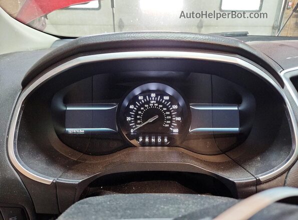 2FMPK4K93JBB44696 2018 FORD EDGE Burgundy Vista del cuadro de instrumentos