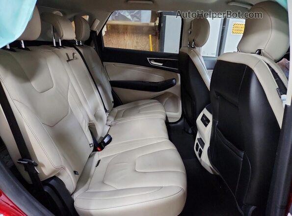 2FMPK4K93JBB44696 2018 FORD EDGE Burgundy Vista interior trasera