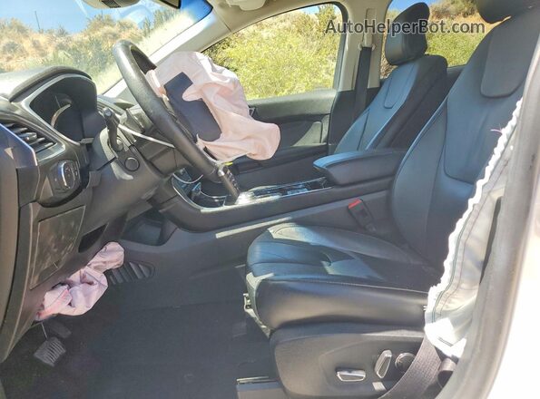 2FMPK4K93KBB22456 2019 FORD EDGE White Widok wnętrza z przodu