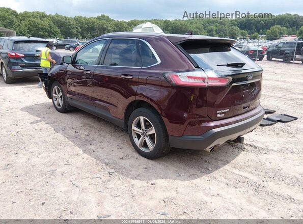 2FMPK4K93KBC08723 2019 FORD EDGE Burgundy Tył lewy