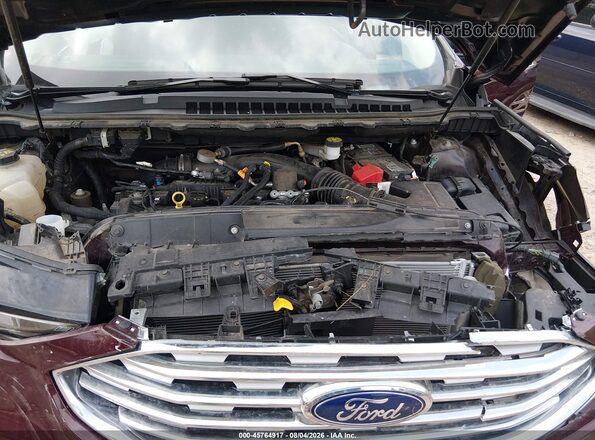 2FMPK4K93KBC08723 2019 FORD EDGE Burgundy Widok z tyłu