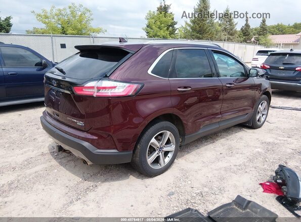 2FMPK4K93KBC08723 2019 FORD EDGE Burgundy Tył prawy