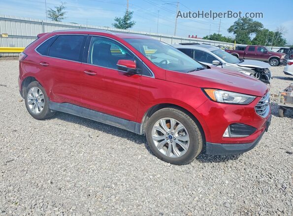 2FMPK4K93LBA11472 2020 FORD EDGE Maroon Przód prawy
