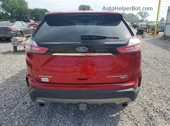 2FMPK4K93LBA11472 2020 FORD EDGE Maroon Widok z tyłu