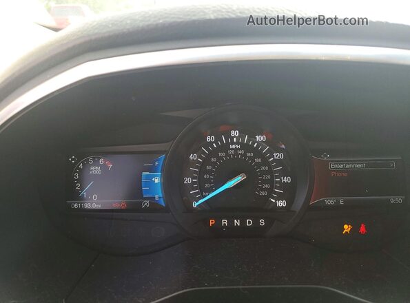 2FMPK4K93LBA11472 2020 FORD EDGE Maroon Widok zestawu wskaźników