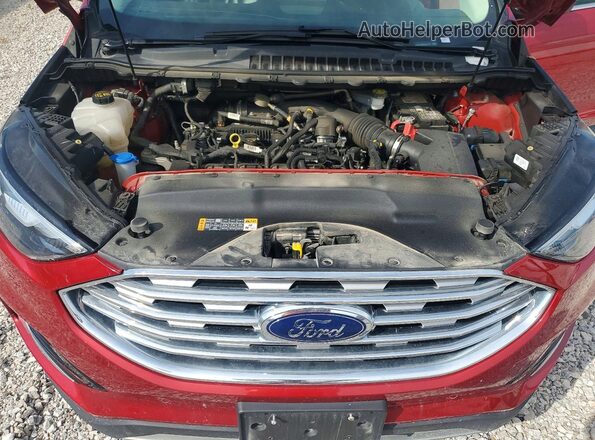 2FMPK4K93LBA11472 2020 FORD EDGE Maroon Widok komory silnika