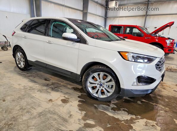 2FMPK4K93LBB24774 2020 FORD EDGE White Przód prawy