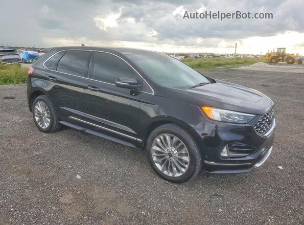 2FMPK4K93NBA29974 2022 FORD EDGE Black Передня права чверть
