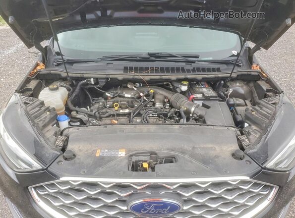 2FMPK4K93NBA29974 2022 FORD EDGE Black Вид підкапотного простору