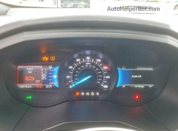2FMPK4K93NBA29974 2022 FORD EDGE Black Вид щитка приладів