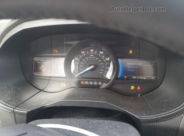 2FMPK4K93NBA45091 2022 FORD EDGE Black Вид щитка приладів