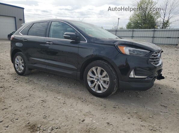 2FMPK4K93NBA45091 2022 FORD EDGE Black Передня права чверть