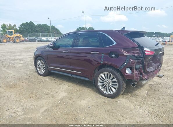 2FMPK4K93NBA67379 2022 FORD EDGE Burgundy Задня ліва чверть