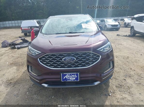 2FMPK4K93NBA67379 2022 FORD EDGE Burgundy Вид задньої частини салону