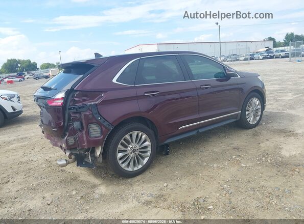 2FMPK4K93NBA67379 2022 FORD EDGE Burgundy Задня права чверть