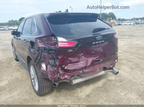 2FMPK4K93NBA67379 2022 FORD EDGE Burgundy Вид спереду
