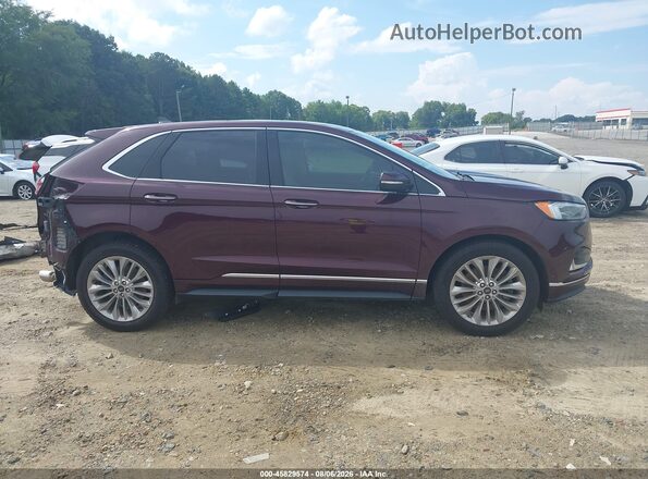 2FMPK4K93NBA67379 2022 FORD EDGE Burgundy Панорамний вид салону 360°
