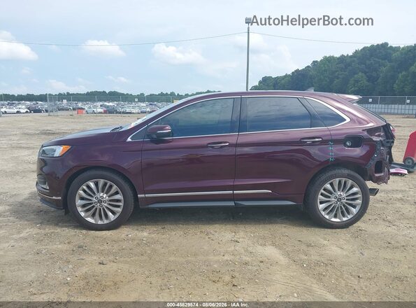 2FMPK4K93NBA67379 2022 FORD EDGE Burgundy 