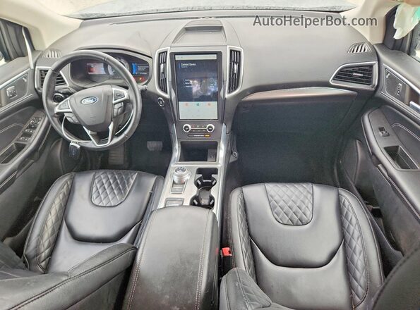 2FMPK4K93PBA45336 2023 FORD EDGE Silver Widok deski rozdzielczej