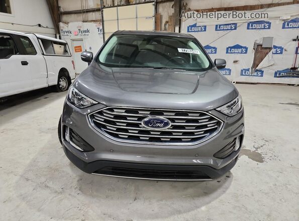 2FMPK4K93RBA93129 2024 FORD EDGE Серый Вид салона спереди