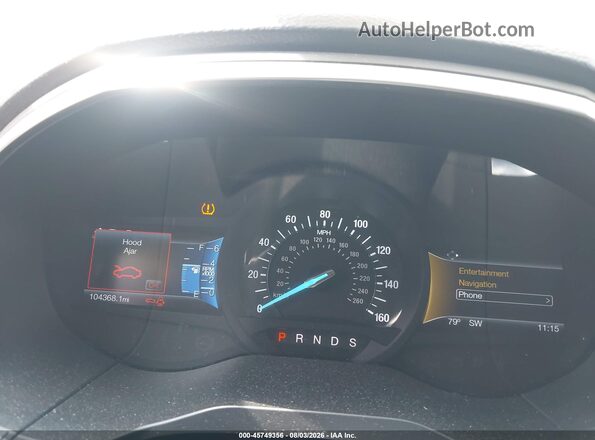 2FMPK4K94HBB40411 2017 FORD EDGE Gray Հետևի նստատեղերի տեսք