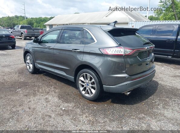2FMPK4K94HBB40411 2017 FORD EDGE Gray Հետևի ձախ