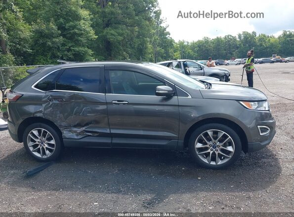 2FMPK4K94HBB40411 2017 FORD EDGE Gray Սալոնի հետևի տեսք