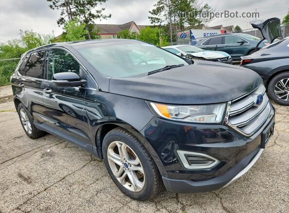 2FMPK4K94JBB80526 2018 FORD EDGE Black Front right