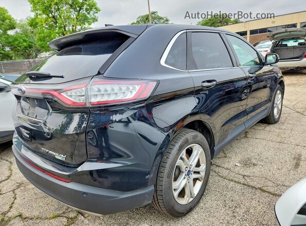 2FMPK4K94JBB80526 2018 FORD EDGE Black Rear right